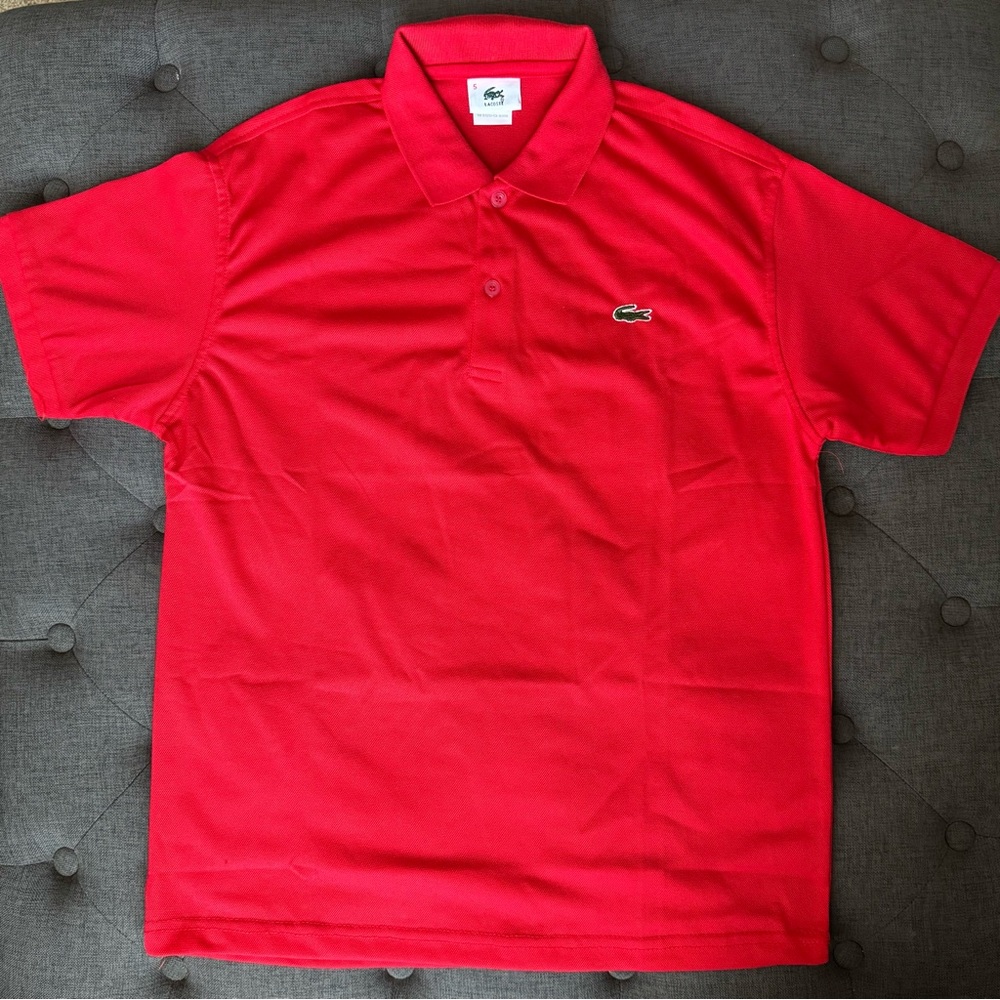 Lacoste Vibrant Red Polo Shirt for Men